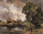 John Constable Dedham Mill oil painting artist